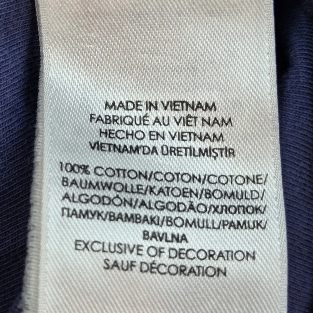Polo Ralph Lauren Pocket Tee Mens XXL Long Sleeve Cotton Pony Logo Blue Purple